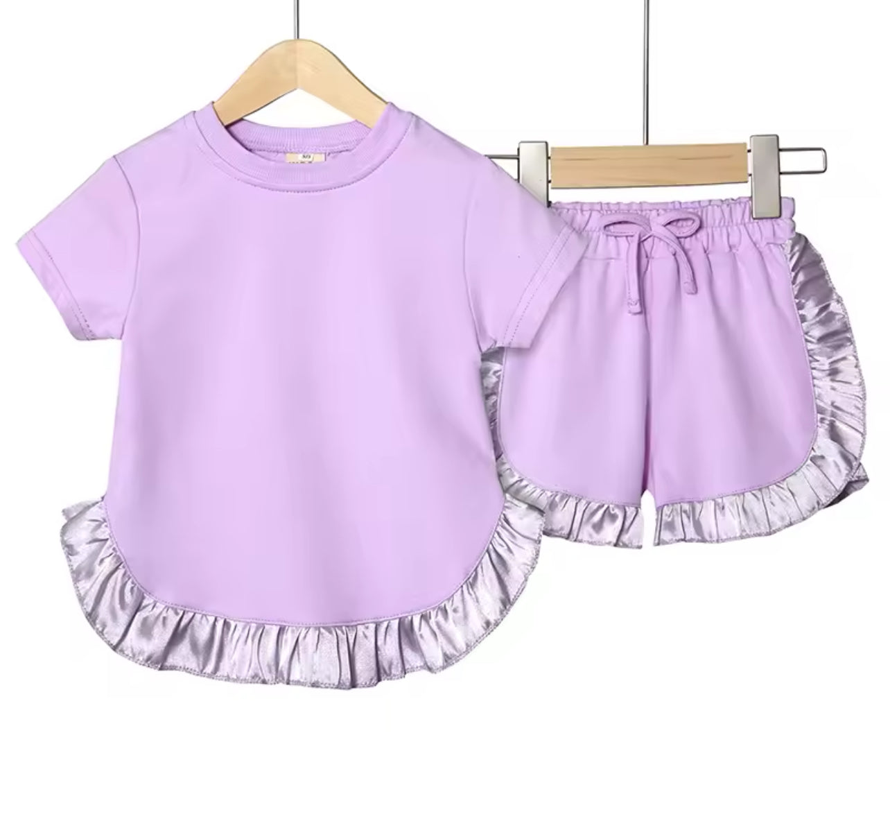 “Olivia” Frilled top & shorts sets