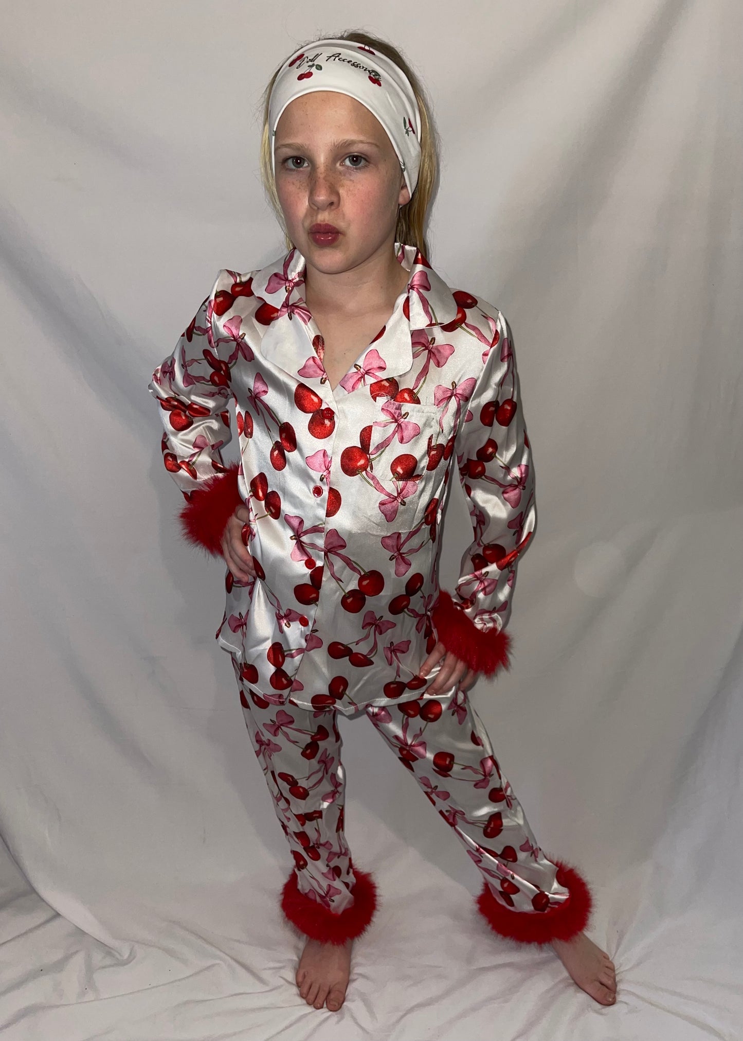 “Oh so cherry” 🎀🍒 pjs shorts version