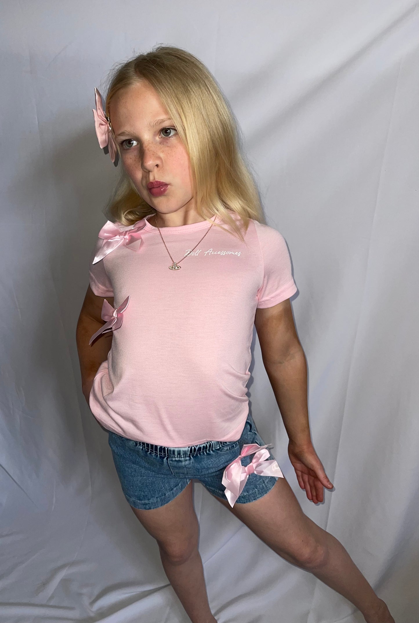 “Not your bow” T-shirt & shorts set🎀