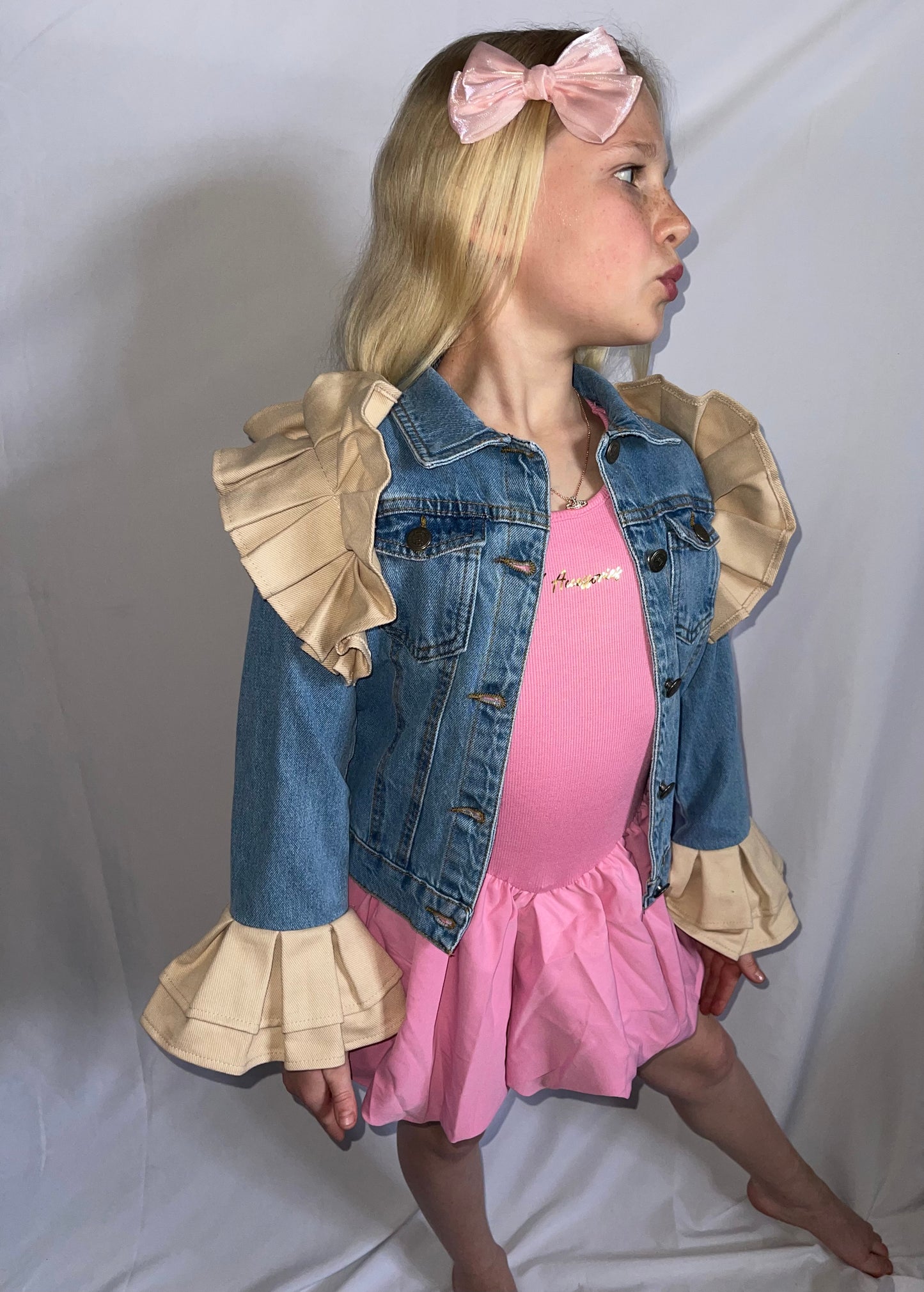 Frilled demin jackets