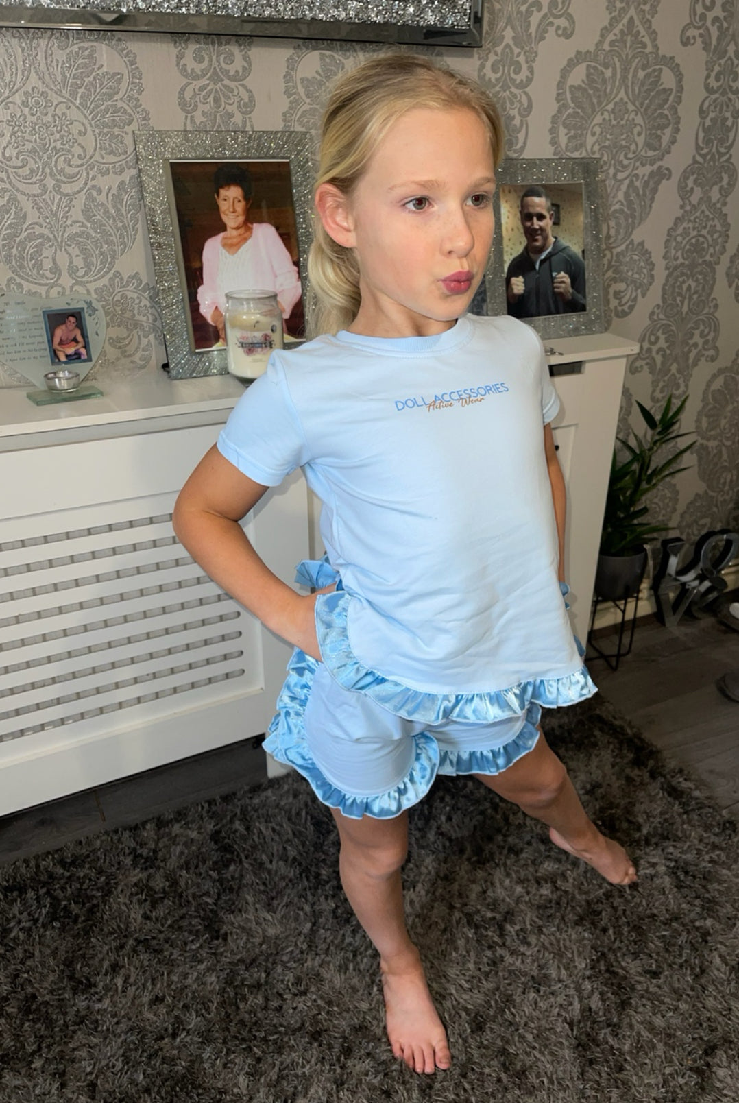 “Olivia” Frilled top & shorts sets
