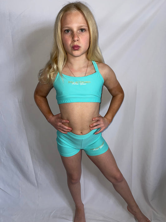 “Olivia” crop & shorts set