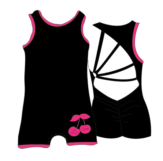 “Oh so cherry” pink unitard 🍒