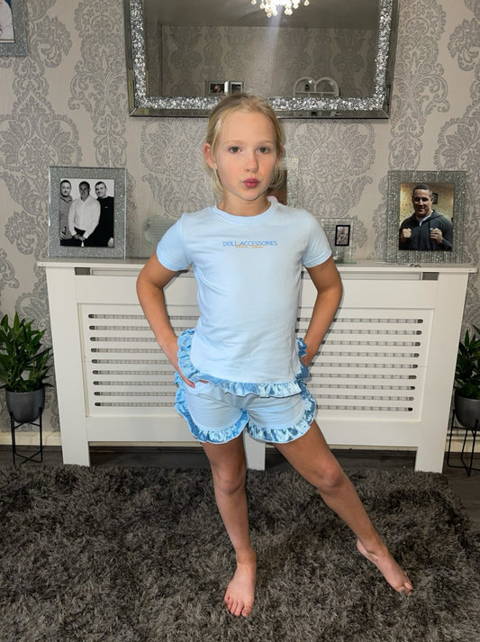 “Olivia” Frilled top & shorts sets