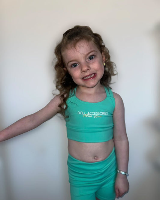 “Emie” cross back crop & short sets
