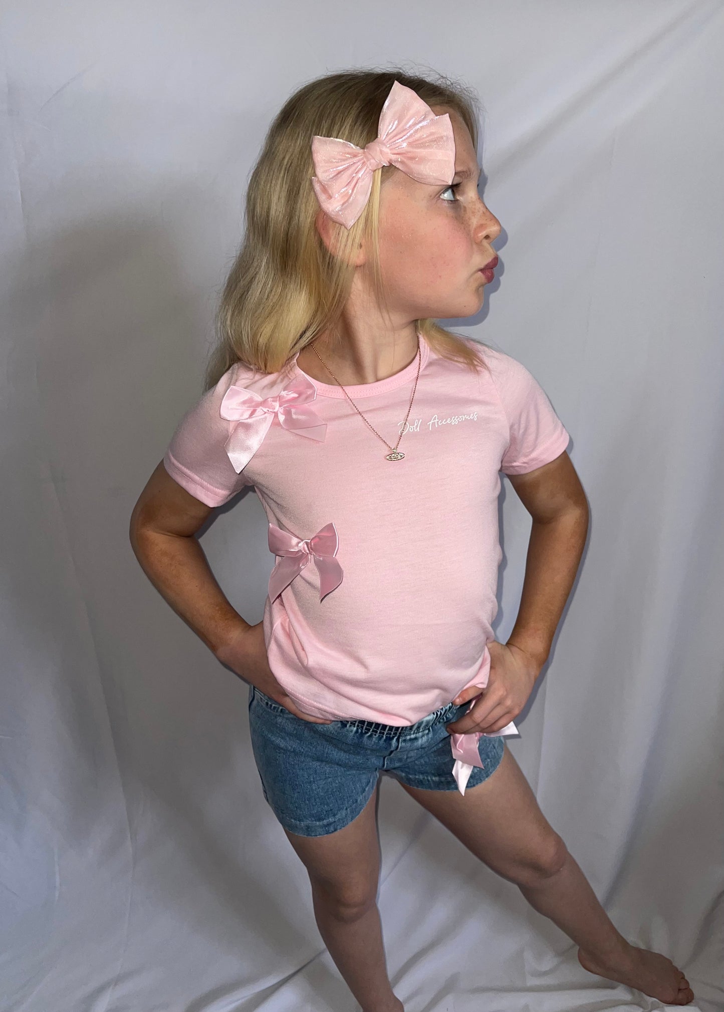 “Not your bow” T-shirt & shorts set🎀