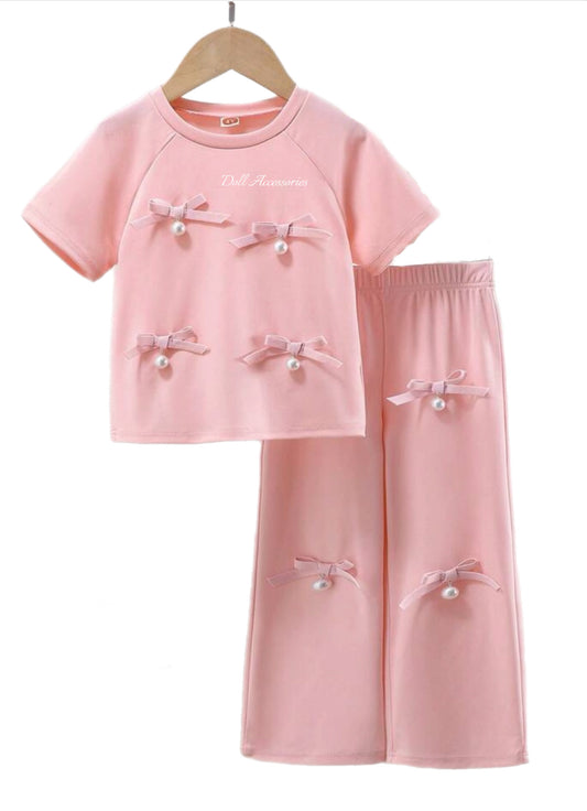 “Not your bow” top & flares🎀