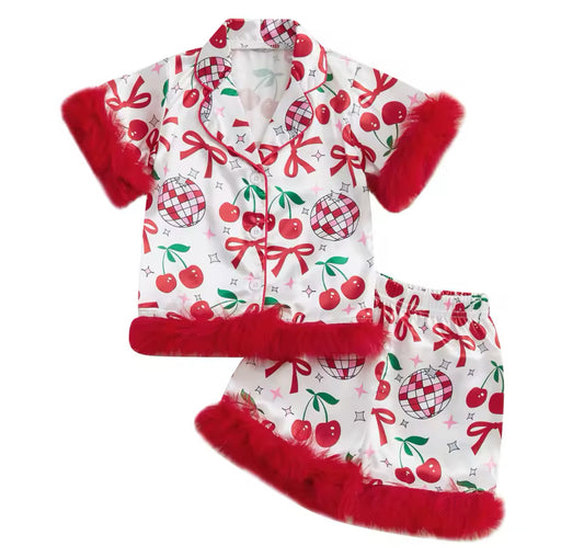 “Oh so cherry” 🪩🍒 pjs shorts version